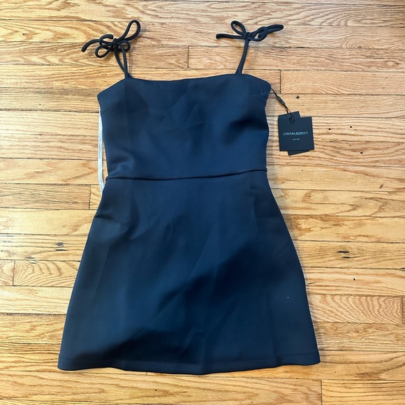 Cynthia Rowley NWT Bonded Tie Mini Dress 10 - Picture 1 of 9